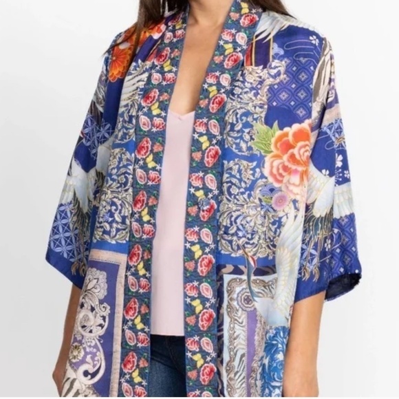NWT JOHNNY WAS Silk REVERSIBLE Narniay Kimono KIMONO SIZE XL - Picture 3 of 13